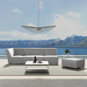Cleo - Modular Upholstered Deep Seating Patio Corner Chair Axroma Olefin - R&R Furniture Gallery (Fountain Valley, CA)