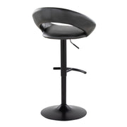 Set of two Lumi Source Posh contemporary adjustable barstools with swivel, rounded T footrest, and sleek modern design.