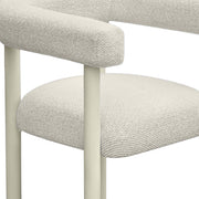Jackie - Outdoor Textured Dining Chair - Cream - R&R Furniture Gallery (Fountain Valley, CA)