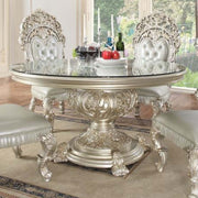 Sandoval - Round Dining Table - Champagne - R&R Furniture Gallery (Fountain Valley, CA)