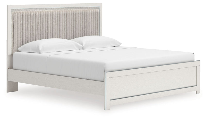 Zuraleus - Upholstered Panel Platform Bed With Roll Slats - R&R Furniture Gallery (Fountain Valley, CA)