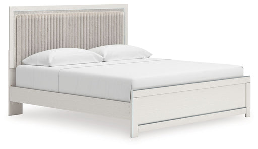 Zuraleus - Upholstered Panel Platform Bed With Roll Slats - R&R Furniture Gallery (Fountain Valley, CA)