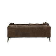 Porchester - Loveseat - Distress Chocolate Top Grain Leather - R&R Furniture Gallery (Fountain Valley, CA)