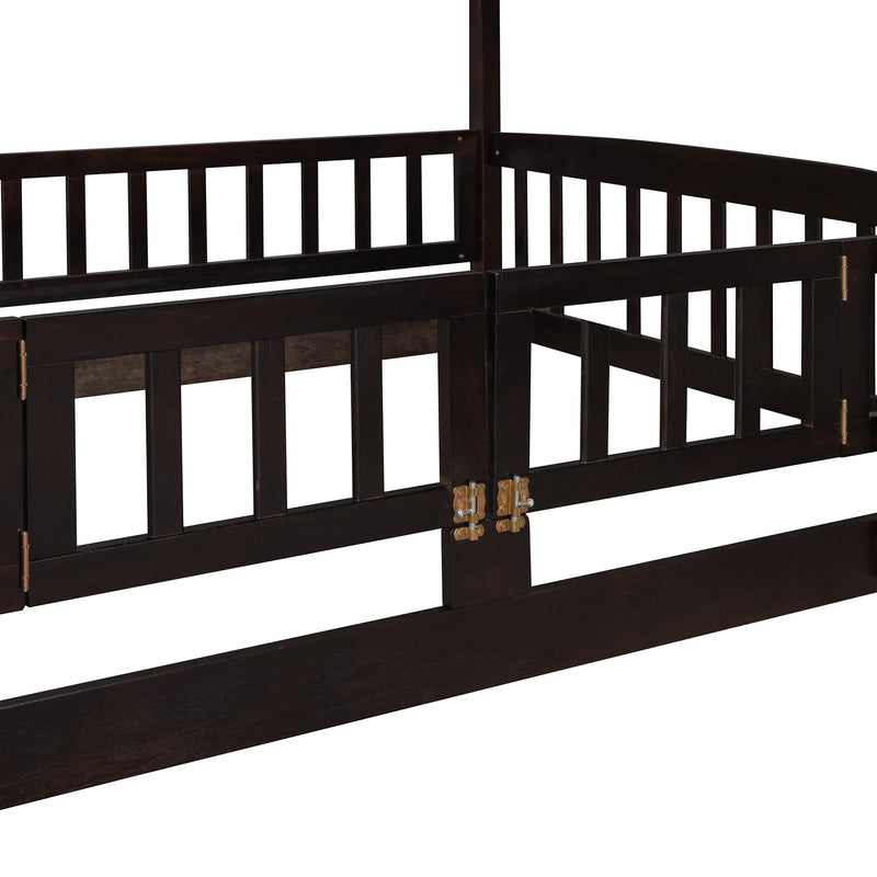 Low Bunk Bed With Slide, Fence And Ladder - R&R Furniture Gallery (Fountain Valley, CA)