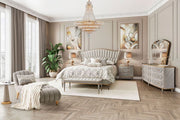 St. Charles - Chairside Table - Dove Gray - R&R Furniture Gallery (Fountain Valley, CA)