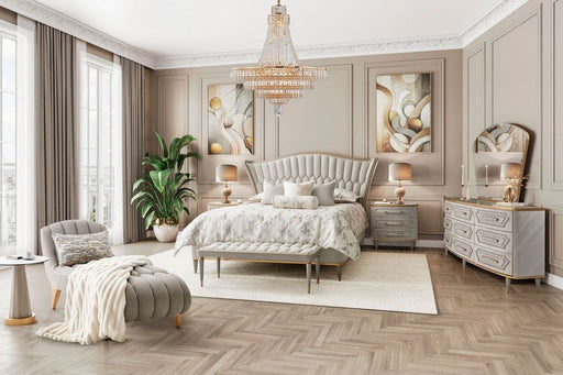 St. Charles - Chairside Table - Dove Gray - R&R Furniture Gallery (Fountain Valley, CA)