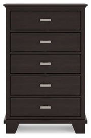 Covetown - Five Drawer Chest - Dark Brown - R&R Furniture Gallery (Fountain Valley, CA)