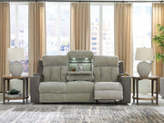 WhipLash - Power Reclining Sofa With Adj Headrest - Sisal - R&R Furniture Gallery (Fountain Valley, CA)