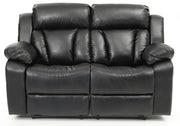 Glory Furniture Daria reclining love seat with plush padded cushions, ideal for relaxation and cozy seating.