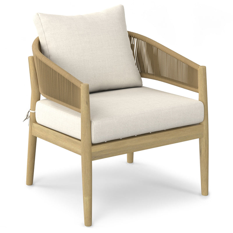 Bayshore - Outdoor Conversation Chair (Set of 2) - Natural - R&R Furniture Gallery (Fountain Valley, CA)