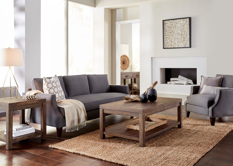 Craster Reclaimed Wood Console Table in Smoky Taupe