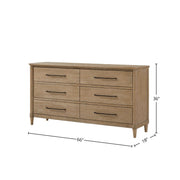 6 Drawer Dresser - Sand - R&R Furniture Gallery (Fountain Valley, CA)
