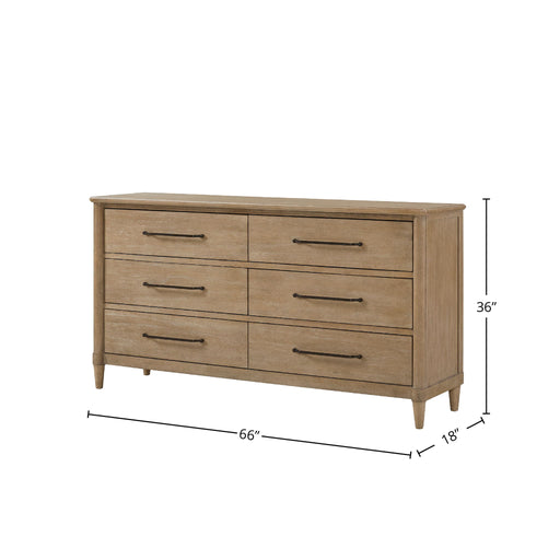 6 Drawer Dresser - Sand - R&R Furniture Gallery (Fountain Valley, CA)