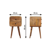 Curved Nightstand, - R&R Furniture Gallery (Fountain Valley, CA)