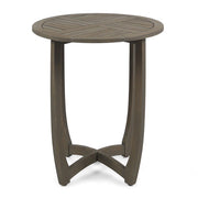Hermosa - Rustic Circular Bistro Table - Gray - R&R Furniture Gallery (Fountain Valley, CA)