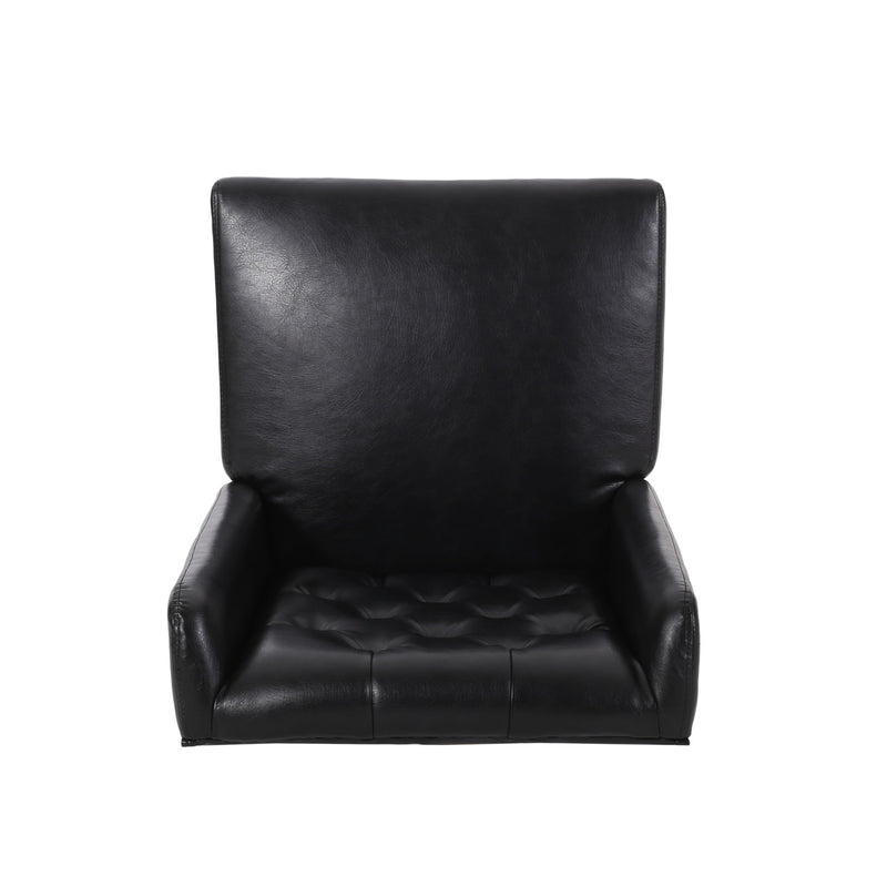 Noble House tufted dining chair set featuring high back design, upholstered in elegant fabric with button-tufted details.