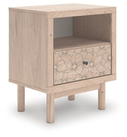 Arloster - One Drawer Night Stand - Tan - R&R Furniture Gallery (Fountain Valley, CA)