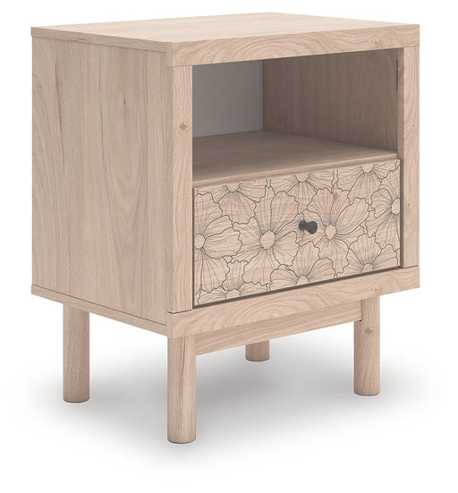 Arloster - One Drawer Night Stand - Tan - R&R Furniture Gallery (Fountain Valley, CA)