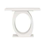 Console Table With Oval Base And Reinforced Bottom Plate - R&R Furniture Gallery (Fountain Valley, CA)