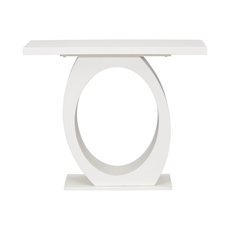Console Table With Oval Base And Reinforced Bottom Plate - R&R Furniture Gallery (Fountain Valley, CA)