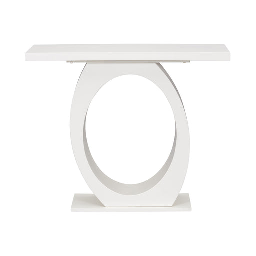 Console Table With Oval Base And Reinforced Bottom Plate - R&R Furniture Gallery (Fountain Valley, CA)