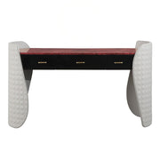 Jamonica - Vanity Desk - Gray & Dark Brown - R&R Furniture Gallery (Fountain Valley, CA)
