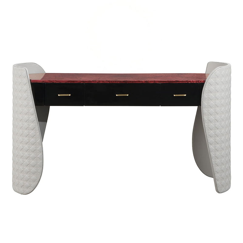 Jamonica - Vanity Desk - Gray & Dark Brown - R&R Furniture Gallery (Fountain Valley, CA)