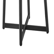 Ranlo - Round Accent Table With Geometric Legs - Black - R&R Furniture Gallery (Fountain Valley, CA)