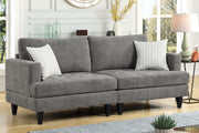 Callaway - Sofa With Throw Pillows - Gray - R&R Furniture Gallery (Fountain Valley, CA)