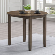 Damica - Round Dining Table - Walnut - R&R Furniture Gallery (Fountain Valley, CA)