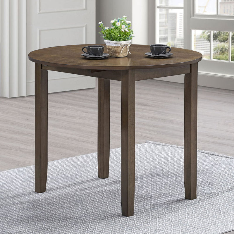 Damica - Round Dining Table - Walnut - R&R Furniture Gallery (Fountain Valley, CA)