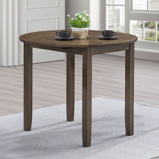 Damica - Round Dining Table - Walnut - R&R Furniture Gallery (Fountain Valley, CA)