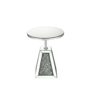 Noralie - 20" Accent Table - Mirrored & Faux Diamonds - R&R Furniture Gallery (Fountain Valley, CA)