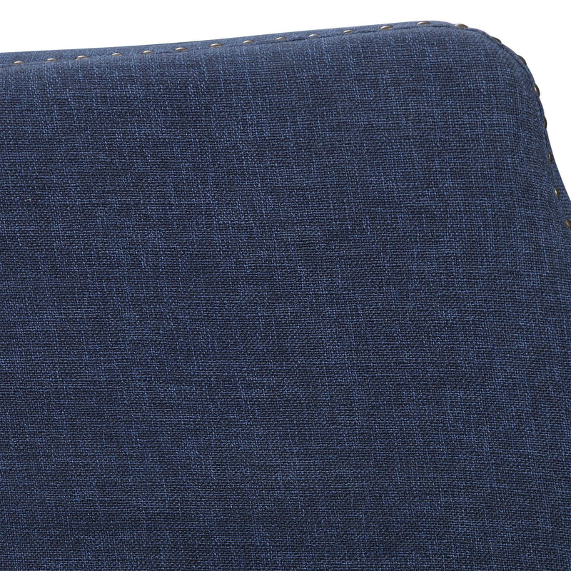 Blue Yareena wingback chair by Uttermost featuring plush upholstery and elegant winged sides for classic stylish comfort.