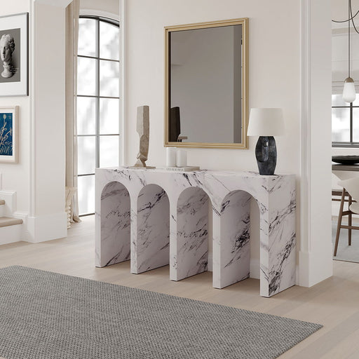 Fritzy - Console Table - Engineered Stone - R&R Furniture Gallery (Fountain Valley, CA)