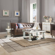 Nysa - 20" End Table - Mirrored & Faux Crystals - R&R Furniture Gallery (Fountain Valley, CA)