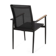 Barrister - Dining Chair (Set of 2) - Black / Natural - R&R Furniture Gallery (Fountain Valley, CA)