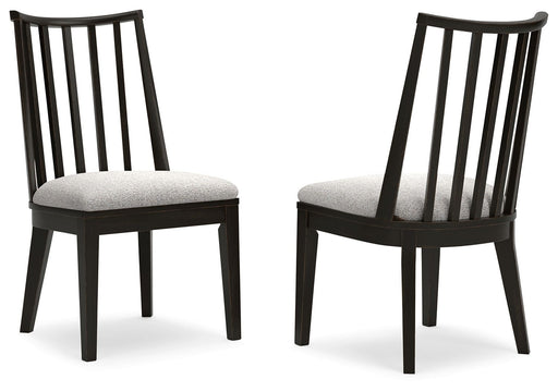 Galliden - Dining Upholstered Side Chair (Set of 2) - Black - R&R Furniture Gallery (Fountain Valley, CA)