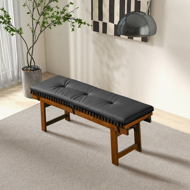 Lucia - Bench - Black - R&R Furniture Gallery (Fountain Valley, CA)