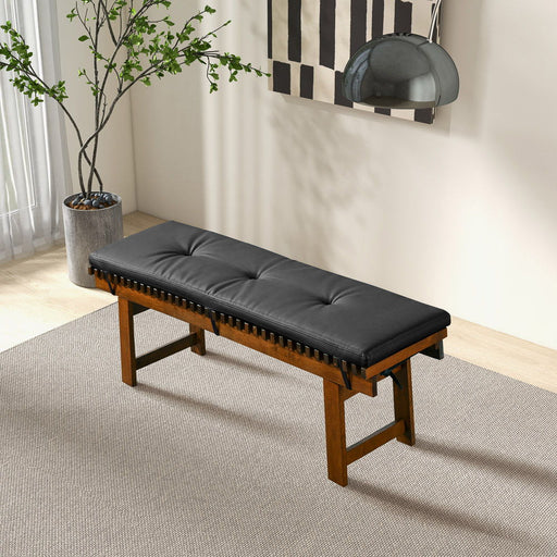 Lucia - Bench - Black - R&R Furniture Gallery (Fountain Valley, CA)