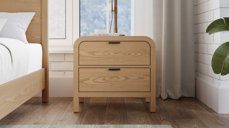 Drake 2-Drw Nightstand W/USB - Timber