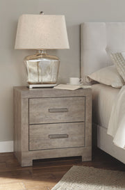 Culverbach - Two Drawer Night Stand - Gray - R&R Furniture Gallery (Fountain Valley, CA)