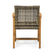 Outdoor Dining Chair Acacia Wood Frame (Set of 2) - R&R Furniture Gallery (Fountain Valley, CA)