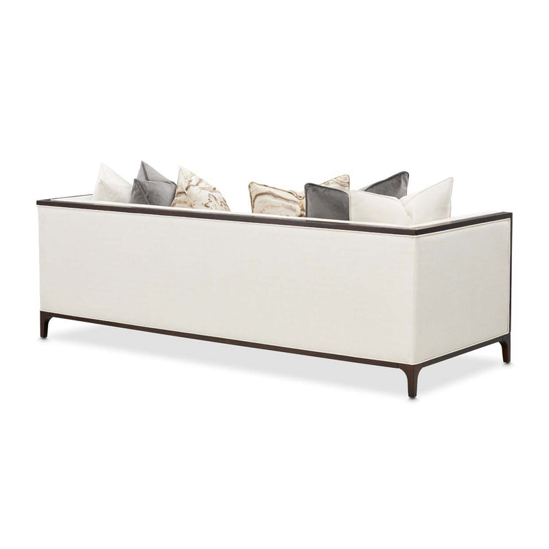 Belmont Place - Sofa - Cream / Espresso - R&R Furniture Gallery (Fountain Valley, CA)