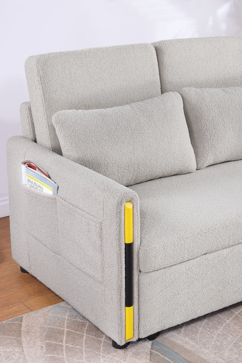Percy - Teddy Sleeper Loveseat With Dual-Pull Sleeper Design - R&R Furniture Gallery (Fountain Valley, CA)