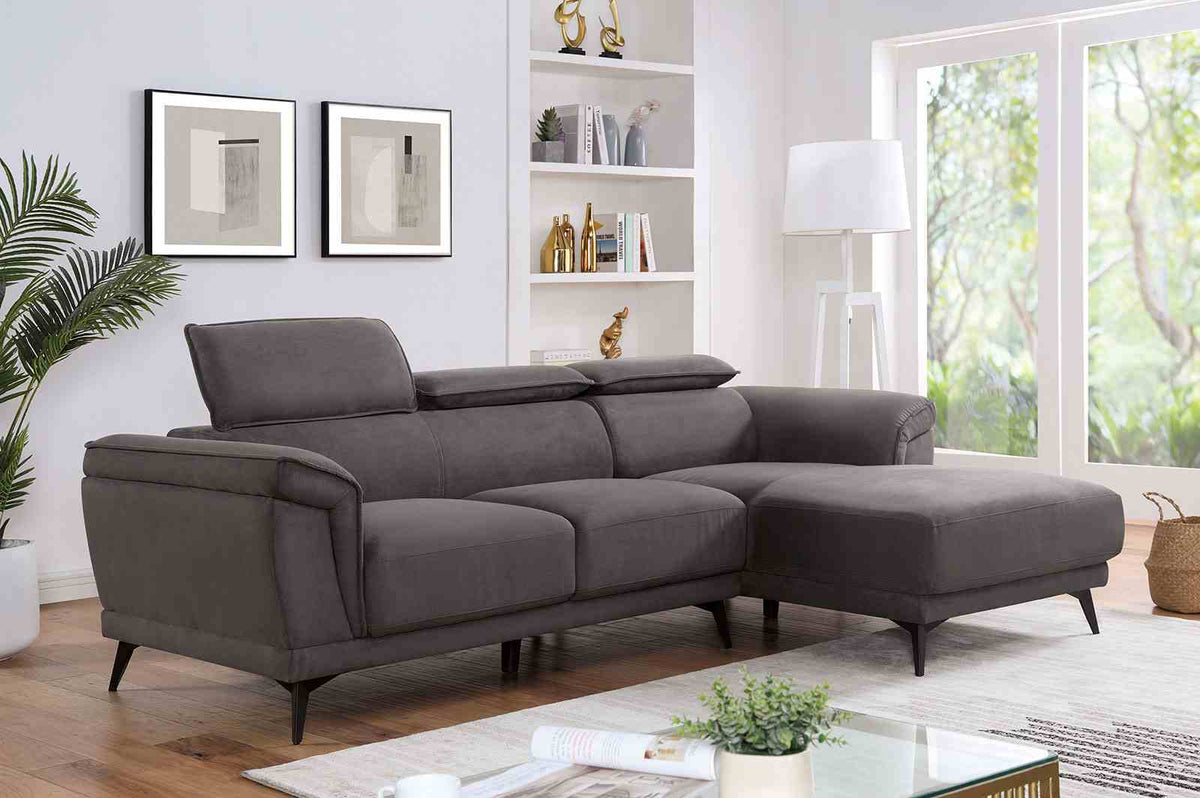 Napanee - Sectional, Dark Gray