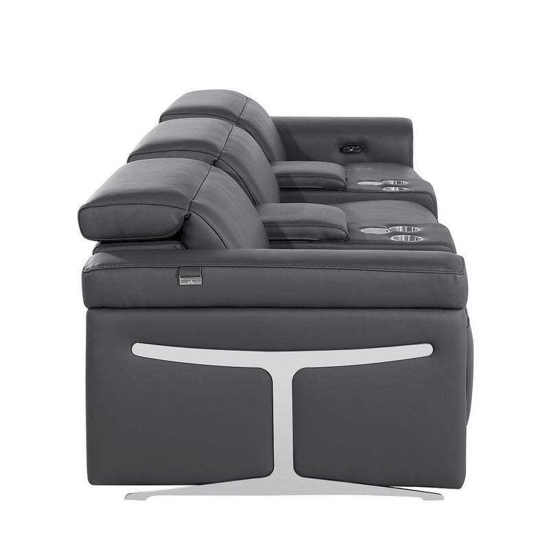 1126 - 5-Piece Modular Power Reclining Sofa In With 3 Power Recliners & Power Headrests