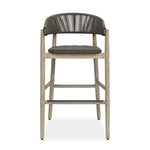 Dermott - Outdoor Bar Stool - Brown / Dark Gray