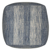 Upholstered square clay-colored accent pouf by Simpli-Home, lightweight and versatile for living room or lounge decor.