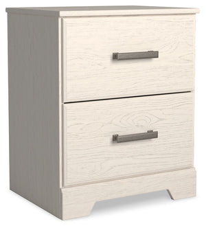 Stelsie - Two Drawer Night Stand - White - R&R Furniture Gallery (Fountain Valley, CA)